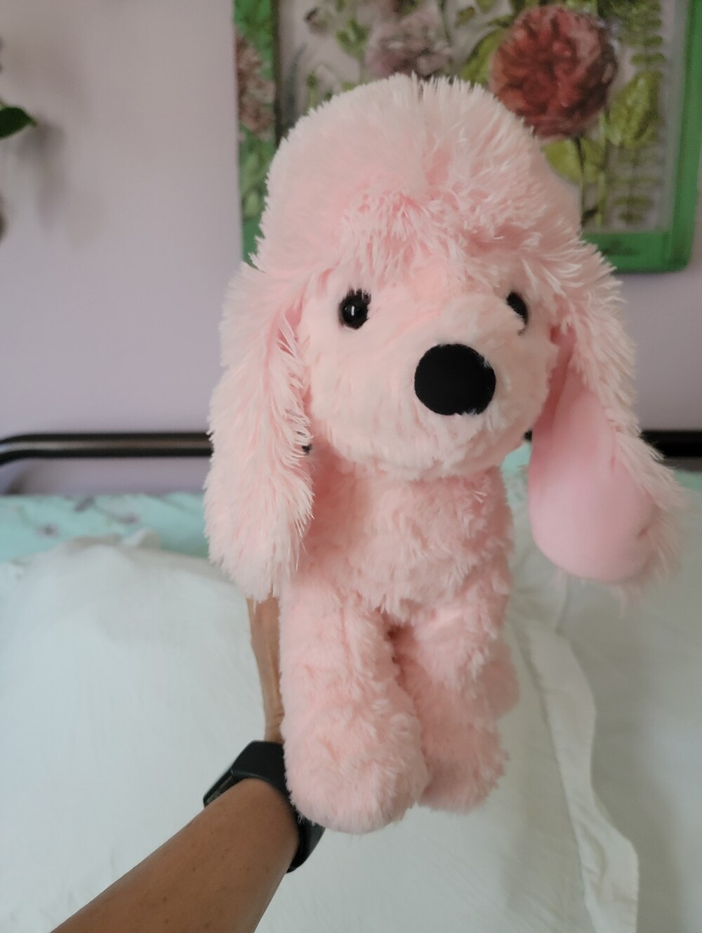 Pink Puppy Plushie Stuffed Animal